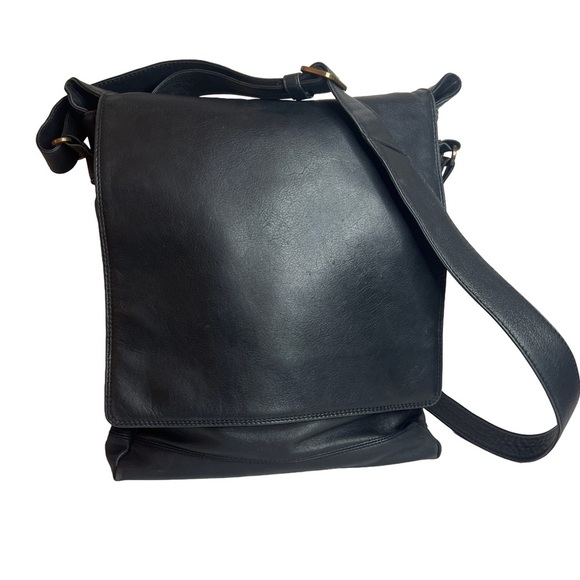Derek Alexander Leather Black Crossbody Bag - Picture 3 of 7